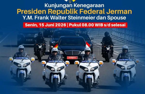 Polda Metro Jaya Kerahkan 585 Personel untuk Amankan Kunjungan Presiden Jerman di Jakarta