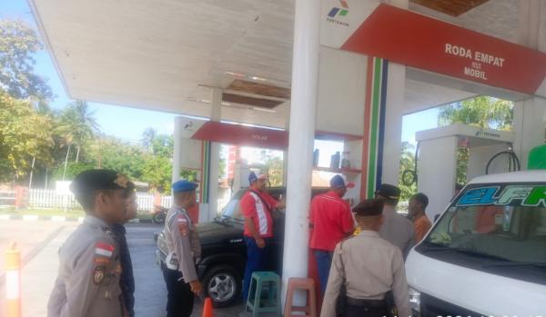 Polres TTU Intensifkan Patroli di SPBU, Antisipasi Gangguan Kamtibmas Akibat Kekosongan BBM