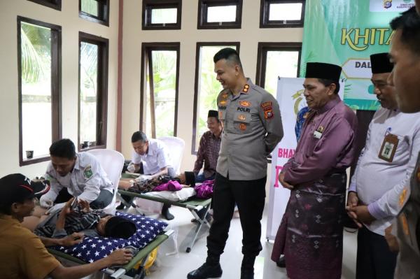 Ringankan Beban Warga, Puluhan Anak di Bantan Ikuti Sunat Massal Gratis Polres Bengkalis