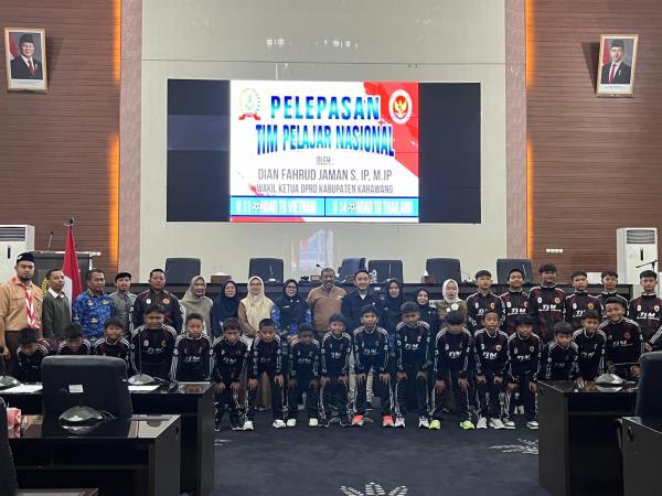 Bocah-Bocah Ajaib Karawang Dominasi Skuad Tim Pelajar Nasional, Wakil Ketua DPRD: Gapai Mimpimu!