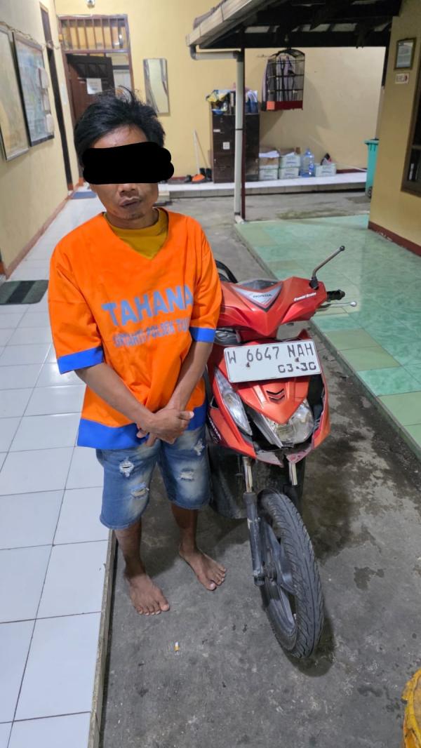 Teriakan Maling di Area Makam Perumtas III Tulangan Sidoarjo Berujung Penangkapan Curanmor