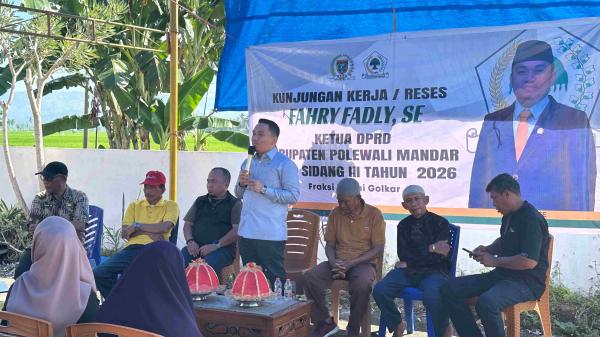 Infrastruktur dan Pemberdayaan Ekonomi Dominasi Aspirasi Reses Ketua DPRD Polman di 2 Lokasi