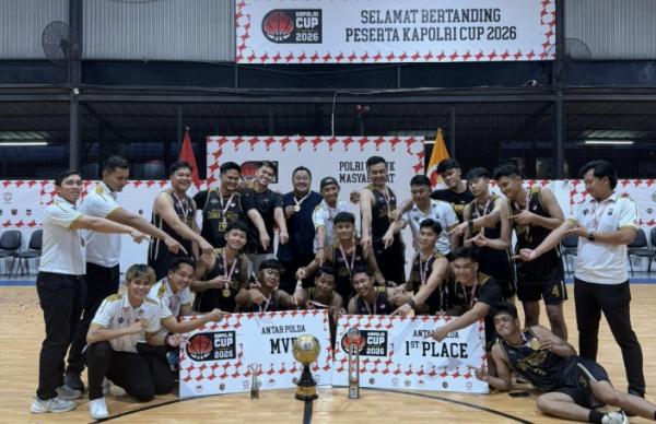 Sosok Dibalik Tim Basket Polda Jatim Juara Kapolri Cup 2026 di Tangerang