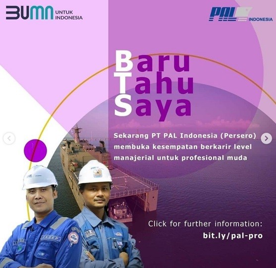 Pt Pal Indonesia Buka Lowongan Kerja Untuk Empat Posisi Cek Syaratnya
