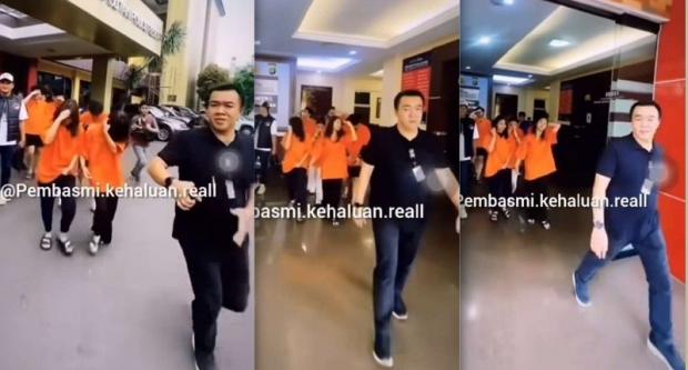 Gaya Chandrika Chika Terlihat Santai saat Digiring Polisi Jalani  Rehabilitasi, Netizen: Malah Tebar Pesona!