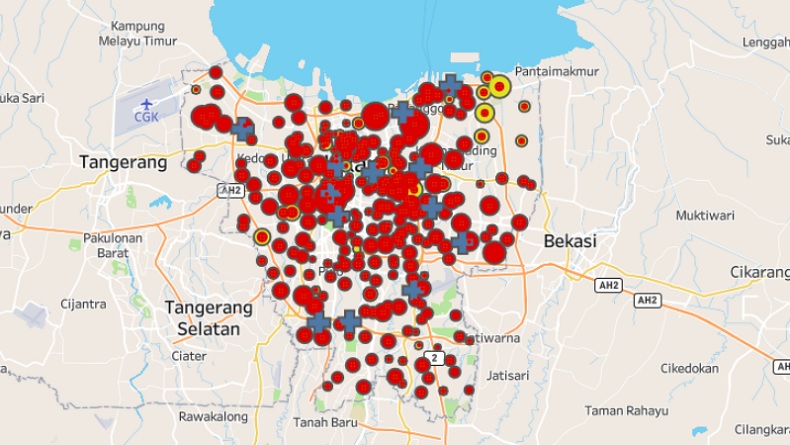 Ini 5 Kelurahan di Jakarta dengan Pasien Positif Aktif Covid-19 Terbanyak