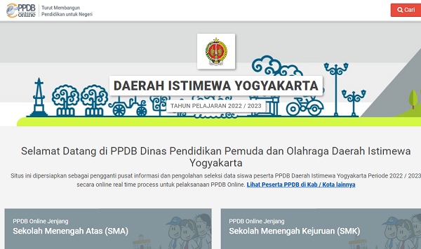 PPDB Jogja 2022 Dibuka, Ini Cara Pengajuan Akun, Link Pendaftaran Dan ...