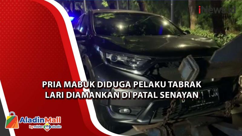 Video Pria Mabuk Diduga Pelaku Tabrak Lari Diamankan di Patal Senayan
