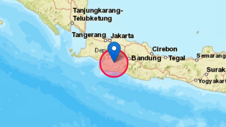 Gempa Magnitudo 5,8 Sukabumi Berpusat di Darat
