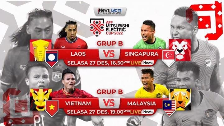 Laos Vs Singapura Dan Vietnam Vs Malaysia Di Laga Grup B AFF Mitsubishi ...