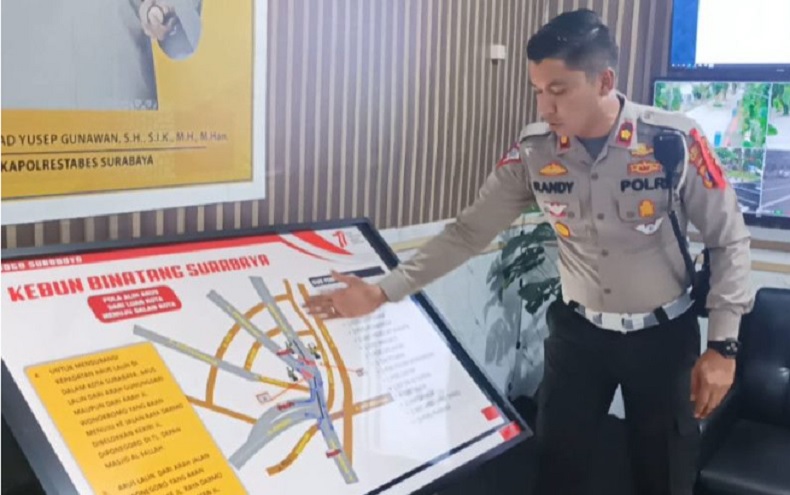 Cegah Penumpukan Massa, Polisi Tutup Akses Masuk Surabaya pada Malam Tahun Baru