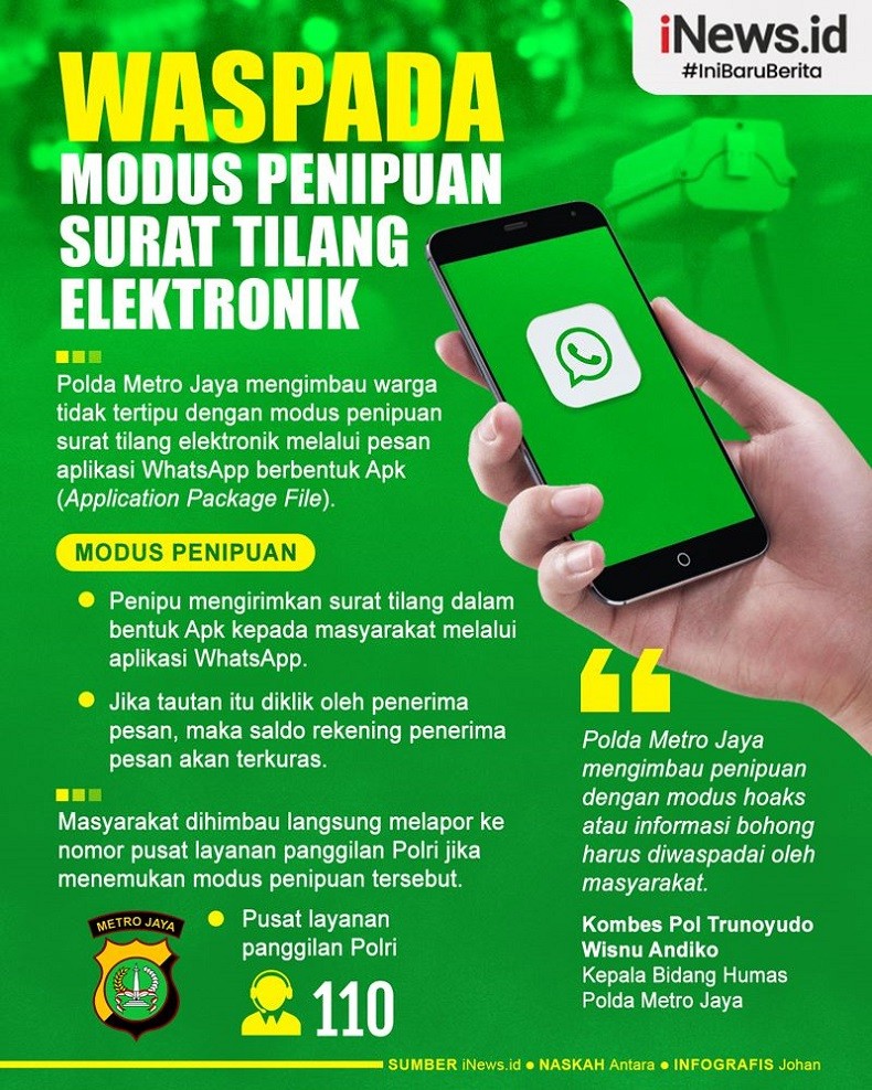 Infografis Waspada Modus Penipuan Surat Tilang Elektronik - News+ On RCTI+