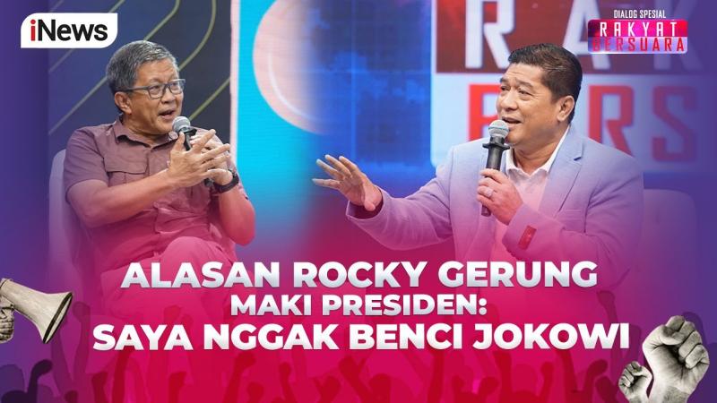 Rocky Gerung Beberkan Alasan Berani Menghina Presiden Rocky Gerung Beberkan Alasan Berani Menghina Presiden