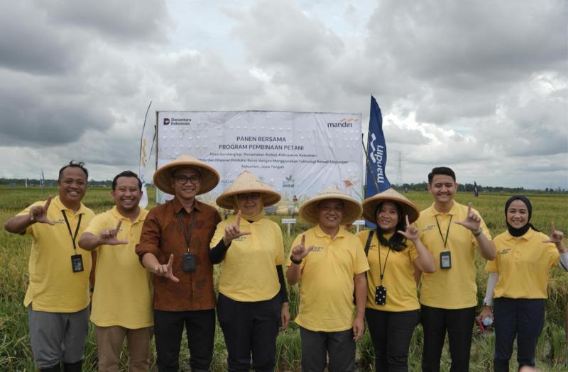 Dorong Ketahanan Pangan, Bank Mandiri Bantu Petani Kebumen Hindari Gagal Panen