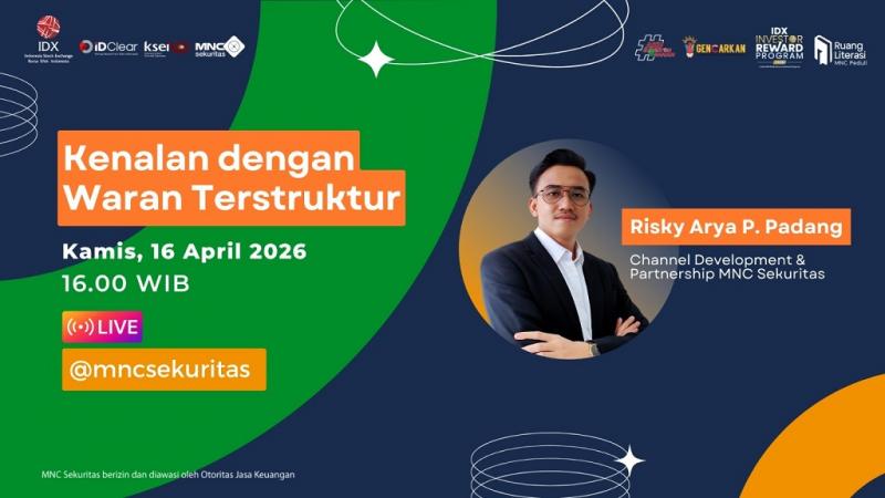 MNC Sekuritas Ajak Investor Kenalan dengan Waran Terstruktur di IG Live Sore Ini