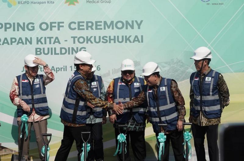 RSJPD Harapan Kita-Tokushukai Capai Topping Off, PTPP Hadirkan Smart Hospital Berteknologi Tinggi