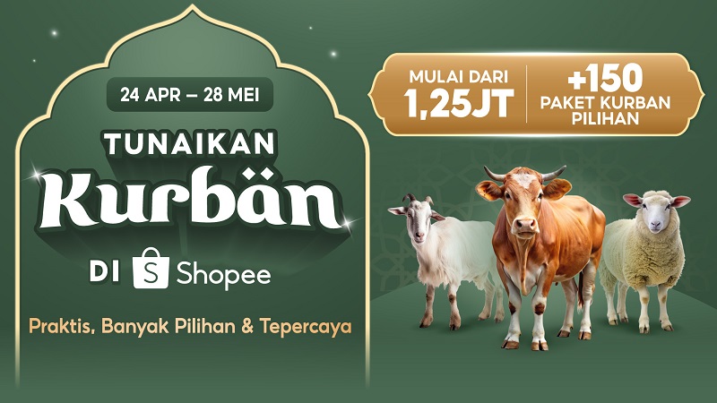 Sambut Iduladha 1447 H dengan Berkurban di Shopee, Praktis dan Terpercaya!