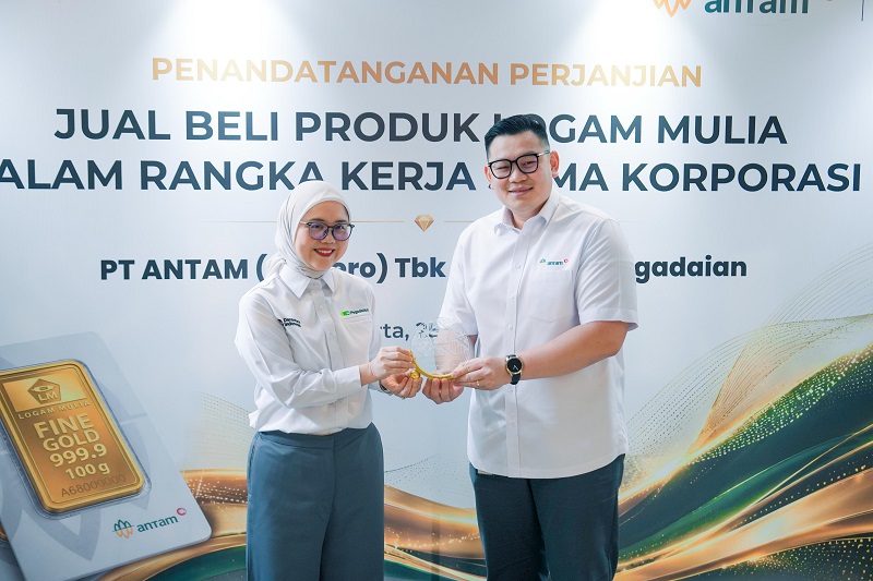 Pegadaian dan ANTAM Resmi Jalin Sinergi Strategis Perdagangan Logam Mulia