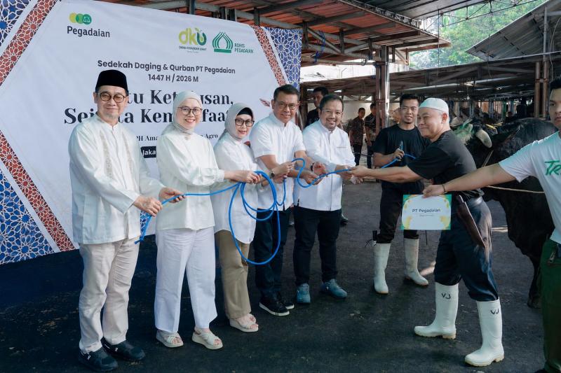 Rohis Pegadaian Distribusikan 4.500 Paket Daging Kurban: Satu Ketulusan Sejuta Kemanfaatan