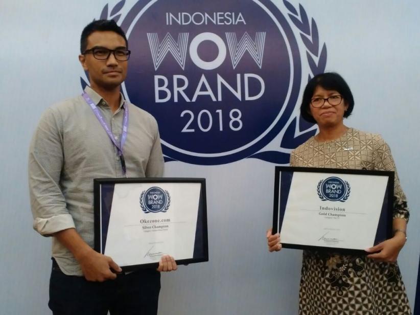 MNC Vision dan Okezone.com Raih Penghargaan WOW Brand 2018