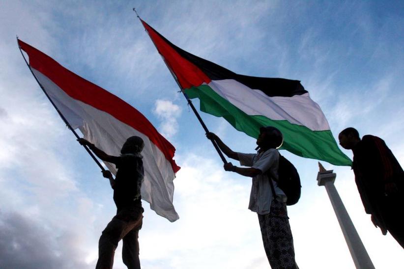 Ribuan Bendera Palestina Berkibar Di Monas Bagian 1