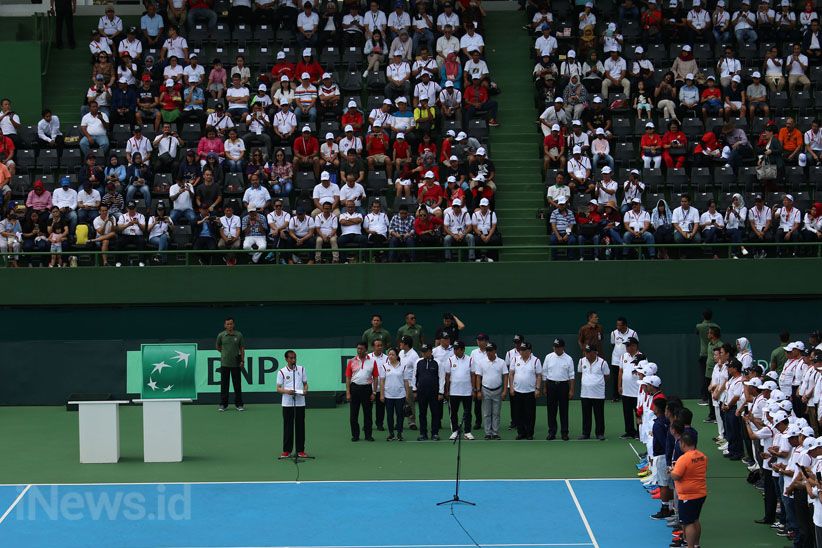 Presiden Jokowi Resmikan Lapangan Tenis Senayan  - Bagian 4