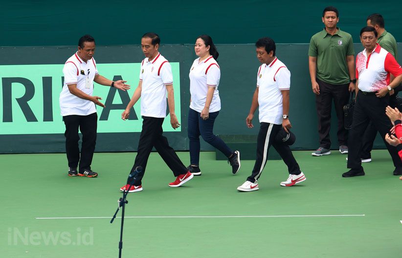 Presiden Jokowi Resmikan Lapangan Tenis Senayan  - Bagian 3