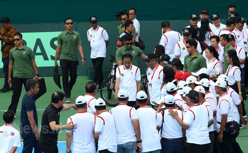 Presiden Jokowi Resmikan Lapangan Tenis Senayan  - Bagian 2