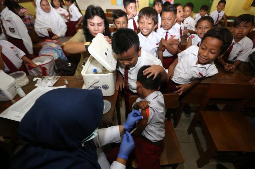 Imunisasi Vaksin Difteri di SDN Kaliasin Surabaya  - Bagian 3