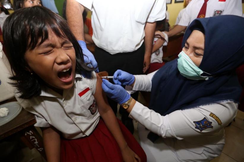 Imunisasi Vaksin Difteri di SDN Kaliasin Surabaya  - Bagian 2