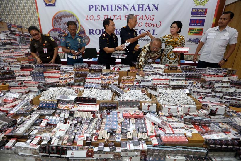 Bea Cukai Musnahkan 10,5 Juta Batang Rokok Ilegal - Bagian 8