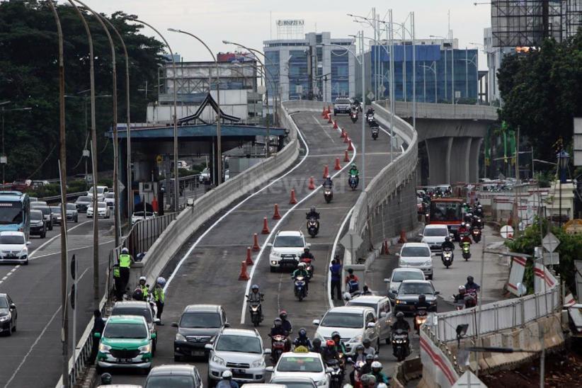 Dibuka 1 Jalur, Flyover Pancoran Diuji Coba Bertahap - Bagian 1