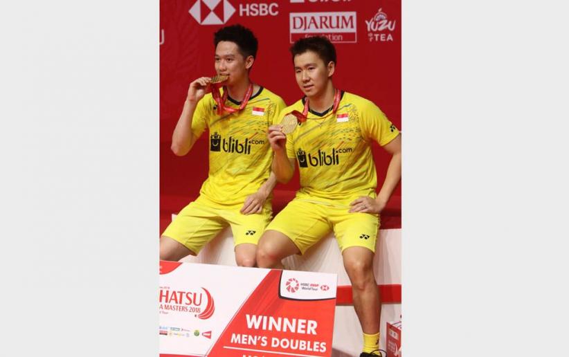 Gaya Kevin-Marcus Juarai Ganda Putra Indonesia Masters 2018 - Bagian 4