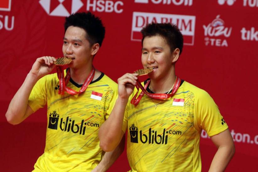 Gaya Kevin-Marcus Juarai Ganda Putra Indonesia Masters 2018 - Bagian 1