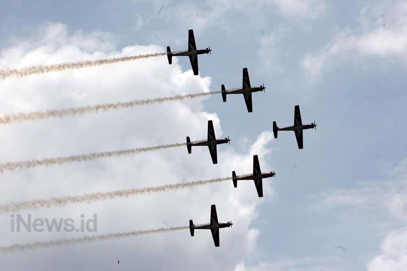 Kemeriahan HUT Ke-72 TNI AU, Ada Aksi Bela Diri hingga Atraksi Jupiter - Bagian 4