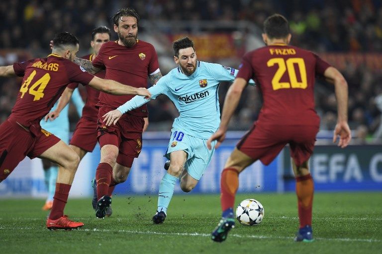Foto-Foto Messi Tak Berdaya di Kandang AS Roma - Bagian 3