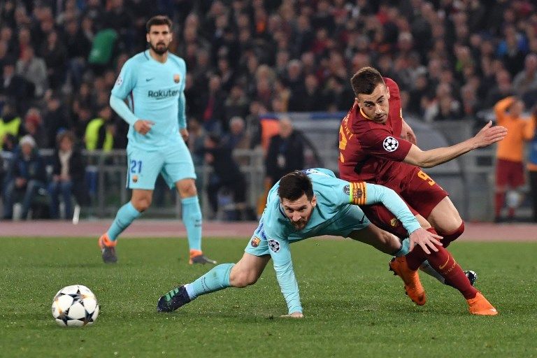 Foto-Foto Messi Tak Berdaya di Kandang AS Roma - Bagian 2