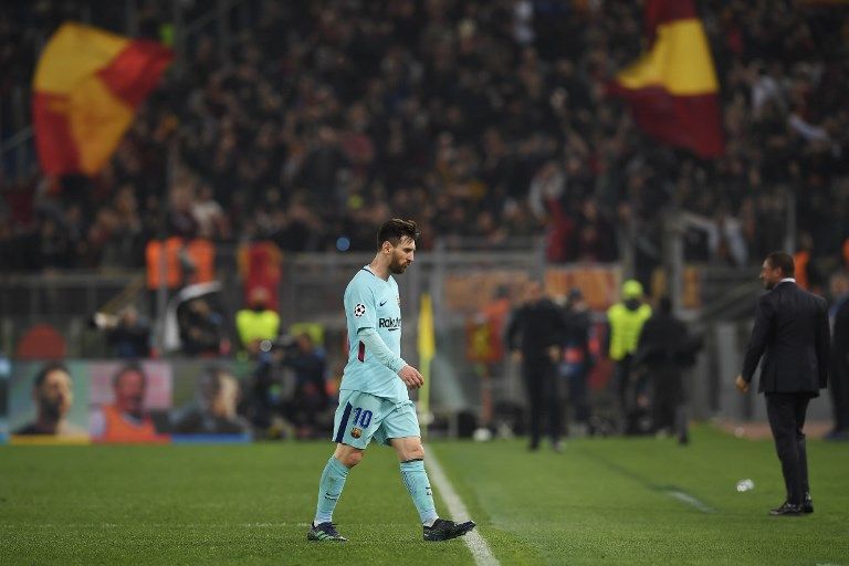 Foto-Foto Messi Tak Berdaya di Kandang AS Roma - Bagian 7