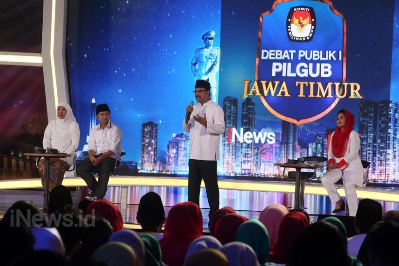 Dua Kandidat Pasangan Pilgub Jawa Timur Ikut Debat Terbuka - Bagian 3