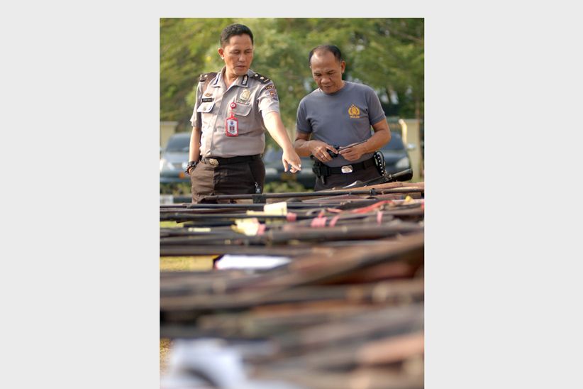 Polda Sumbar Musnahkan 788 Pucuk Senjata Api Ilegal - Bagian 3