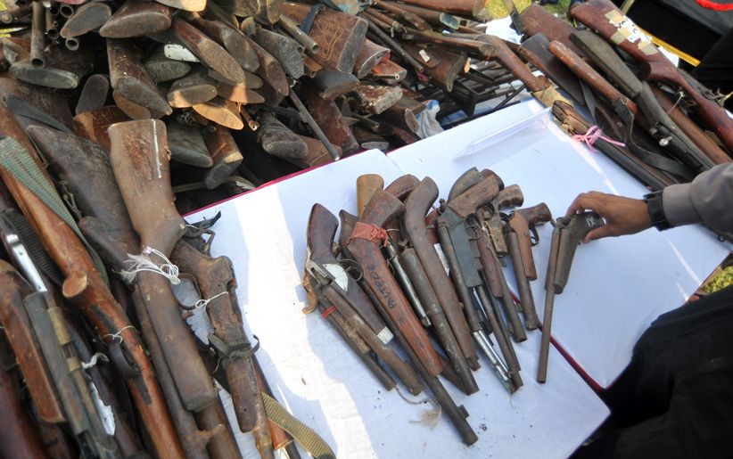 Polda Sumbar Musnahkan 788 Pucuk Senjata Api Ilegal - Bagian 2