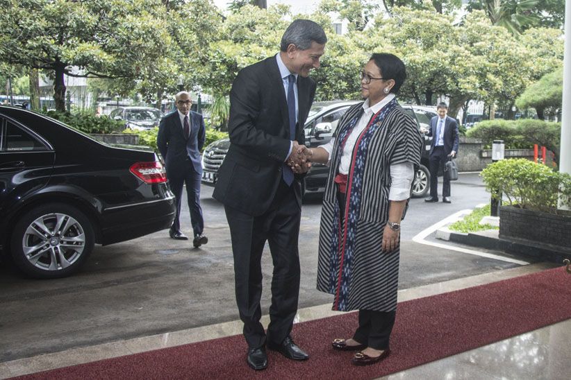 Menlu Retno Terima Kunjungan Menlu Singapura - Bagian 1