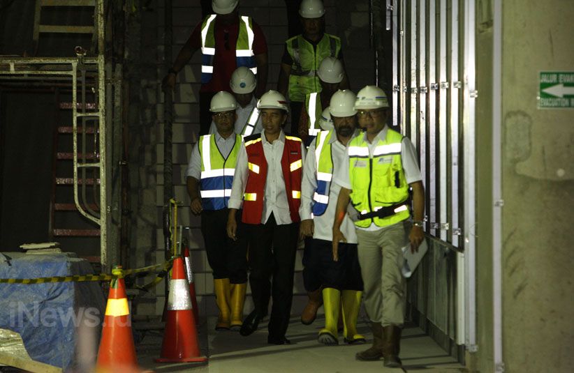 Presiden Jokowi Tinjau Perkembangan Proyek MRT - Bagian 1