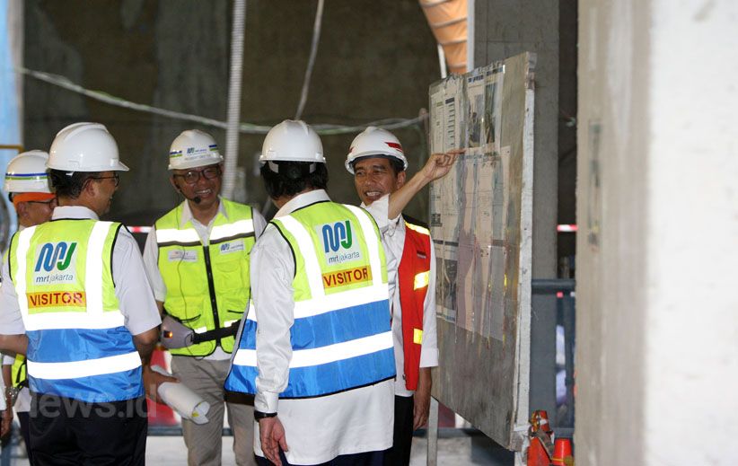 Presiden Jokowi Tinjau Perkembangan Proyek MRT - Bagian 4