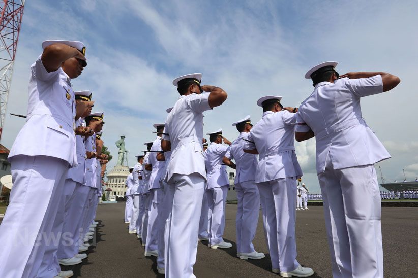 Upacara Pergantian 3 Petinggi TNI AL di Koarmatim  - Bagian 6