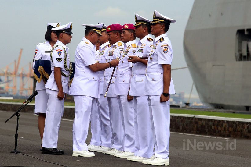 Upacara Pergantian 3 Petinggi TNI AL di Koarmatim  - Bagian 3