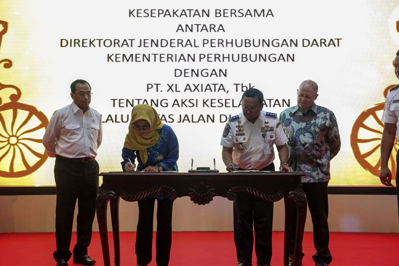 Kemenhub dan XL Axiata Kerjasama Sosialisasi Keselamatan Berkendara - Bagian 3