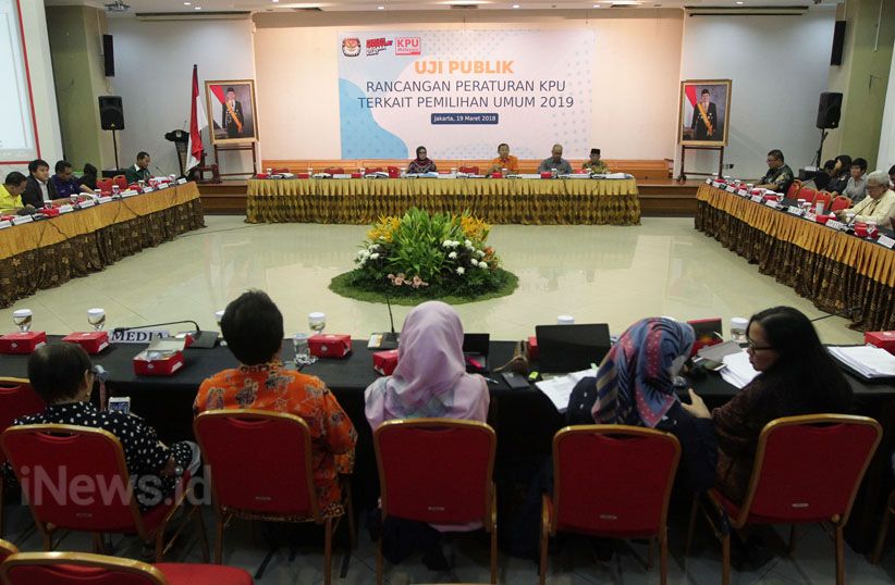 Parpol Peserta Pemilu 2019 Ikut Uji Publik Rancangan Peraturan KPU - Bagian 1