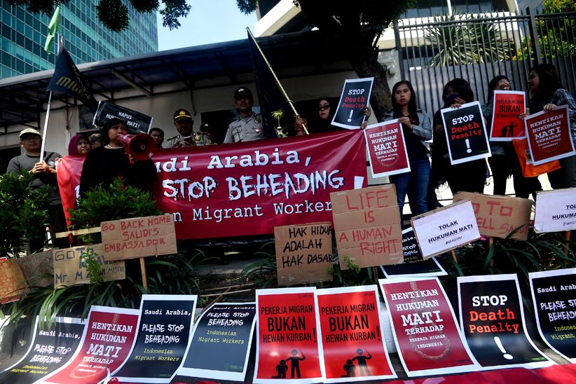 Kedubes Arab Saudi Didemo, Protes Eksekusi Mati TKI - Bagian 2