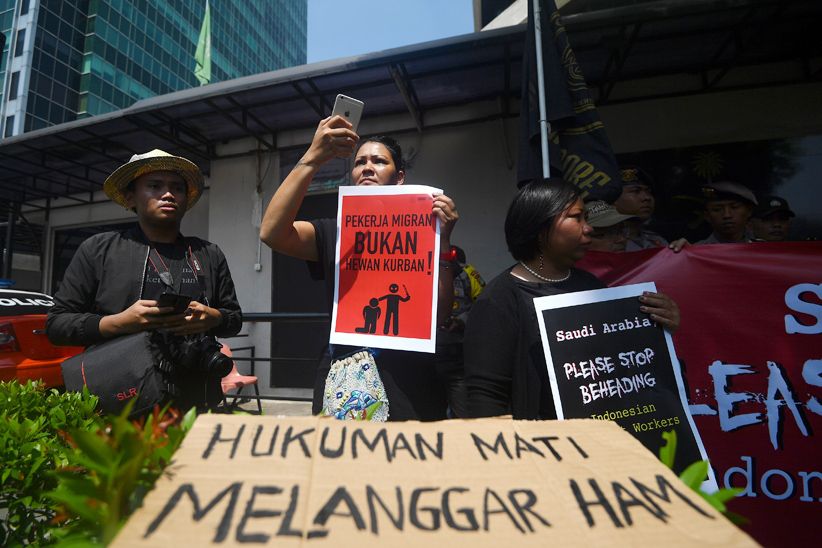 Kedubes Arab Saudi Didemo, Protes Eksekusi Mati TKI - Bagian 4